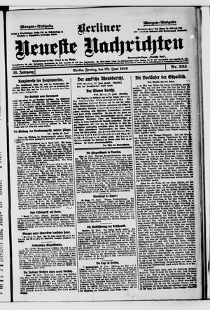 Berliner Neueste Nachrichten vom 28.06.1918