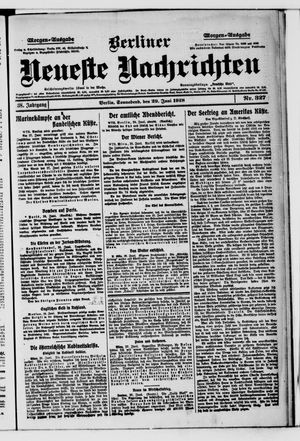 Berliner Neueste Nachrichten vom 29.06.1918