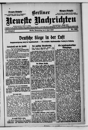 Berliner Neueste Nachrichten vom 04.07.1918