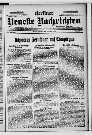 Berliner Neueste Nachrichten vom 12.07.1918