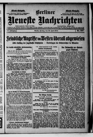 Berliner Neueste Nachrichten on Jul 26, 1918