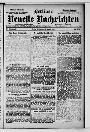 Berliner Neueste Nachrichten vom 02.08.1918
