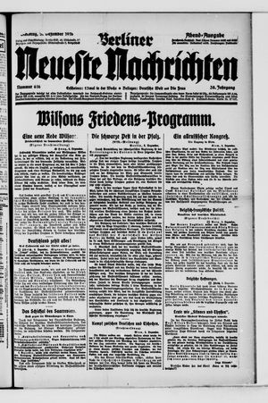 Berliner Neueste Nachrichten vom 03.12.1918