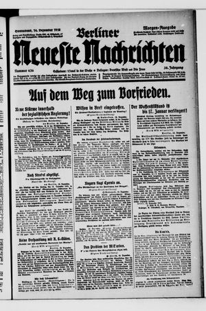 Berliner Neueste Nachrichten vom 14.12.1918