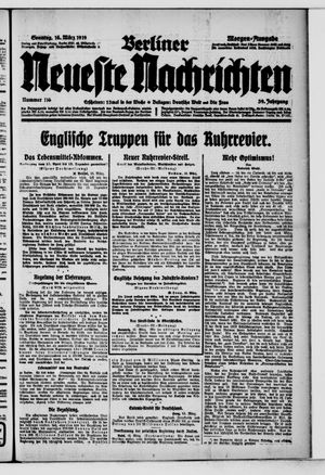 Berliner Neueste Nachrichten on Mar 16, 1919