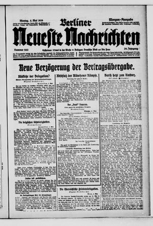 Berliner Neueste Nachrichten vom 05.05.1919