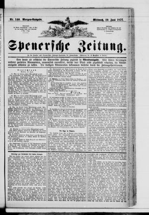 Spenersche Zeitung vom 19.06.1872