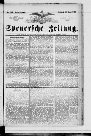 Spenersche Zeitung vom 19.06.1872