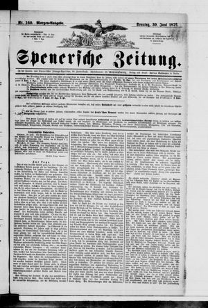 Spenersche Zeitung vom 30.06.1872