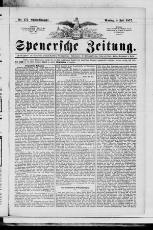 Spenersche Zeitung on Jul 8, 1872