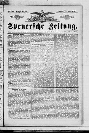 Spenersche Zeitung vom 19.07.1872