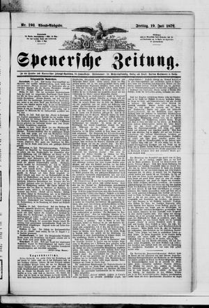 Spenersche Zeitung vom 19.07.1872