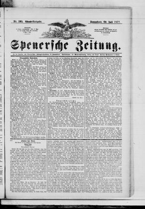 Spenersche Zeitung on Jul 20, 1872