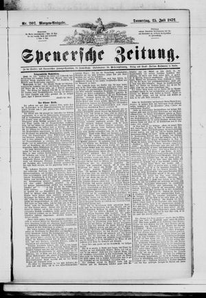 Spenersche Zeitung vom 25.07.1872