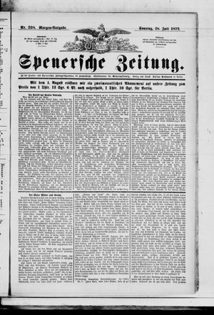 Spenersche Zeitung vom 28.07.1872