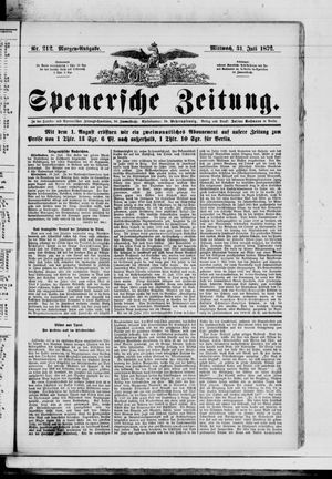 Spenersche Zeitung vom 31.07.1872