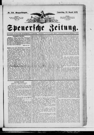 Spenersche Zeitung vom 22.08.1872