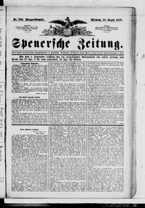 Spenersche Zeitung vom 28.08.1872
