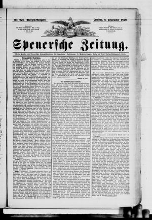 Spenersche Zeitung vom 06.09.1872