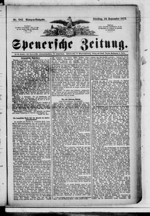 Spenersche Zeitung vom 10.09.1872