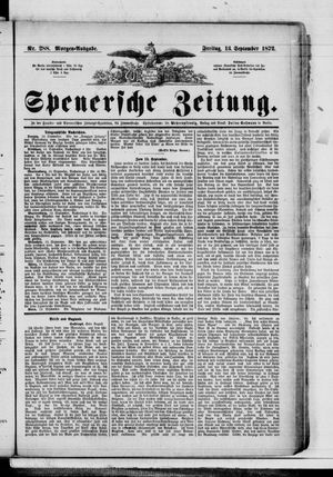 Spenersche Zeitung vom 13.09.1872
