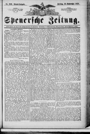 Spenersche Zeitung vom 13.09.1872