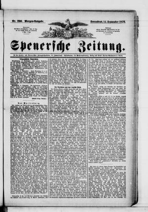 Spenersche Zeitung vom 14.09.1872
