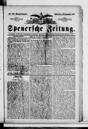 Spenersche Zeitung vom 19.09.1872