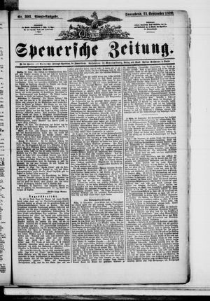 Spenersche Zeitung vom 21.09.1872