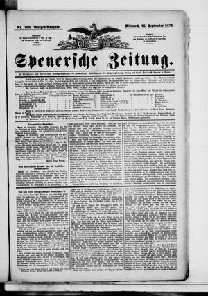 Spenersche Zeitung vom 25.09.1872