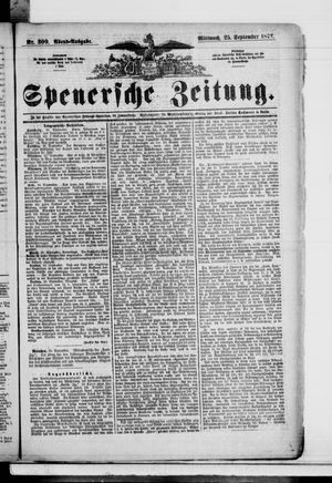 Spenersche Zeitung vom 25.09.1872