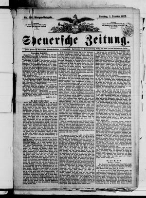 Spenersche Zeitung vom 01.10.1872