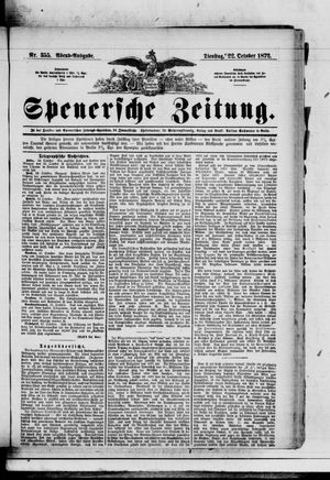 Spenersche Zeitung vom 22.10.1872