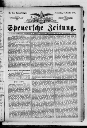 Spenersche Zeitung vom 24.10.1872