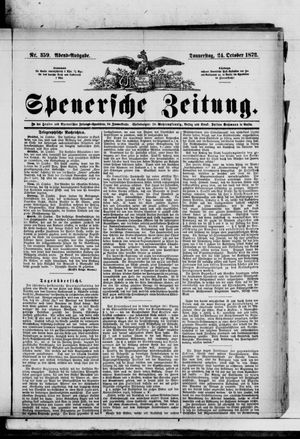 Spenersche Zeitung vom 24.10.1872