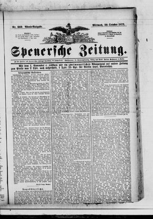 Spenersche Zeitung vom 30.10.1872