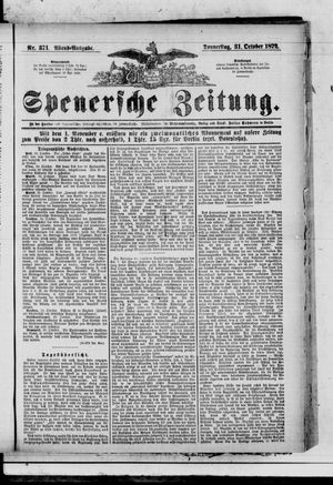 Spenersche Zeitung vom 31.10.1872