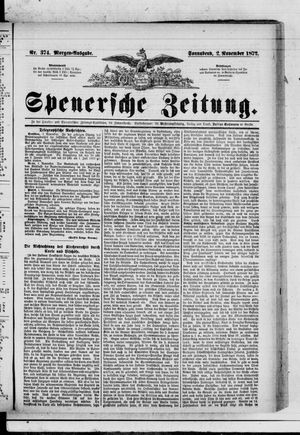 Spenersche Zeitung vom 02.11.1872