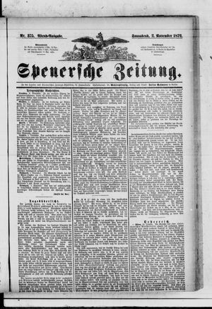 Spenersche Zeitung vom 02.11.1872