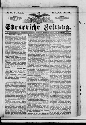 Spenersche Zeitung vom 05.11.1872