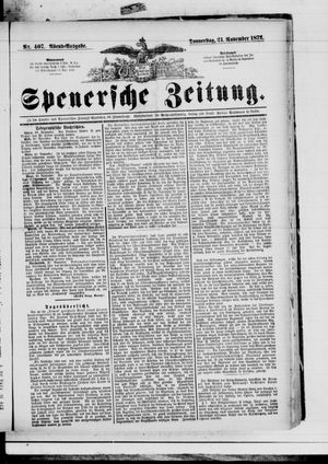 Spenersche Zeitung vom 21.11.1872