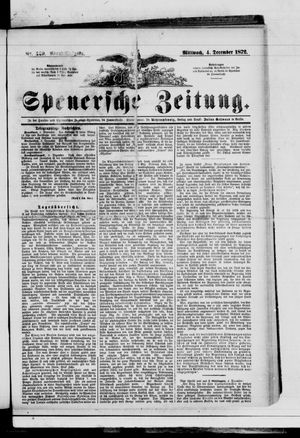 Spenersche Zeitung vom 04.12.1872