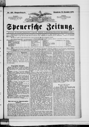 Spenersche Zeitung vom 21.12.1872