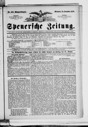 Spenersche Zeitung vom 25.12.1872