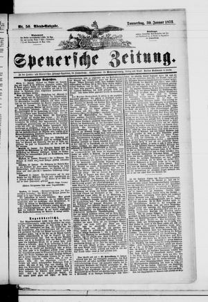 Spenersche Zeitung vom 30.01.1873