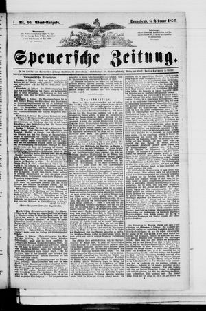 Spenersche Zeitung vom 08.02.1873