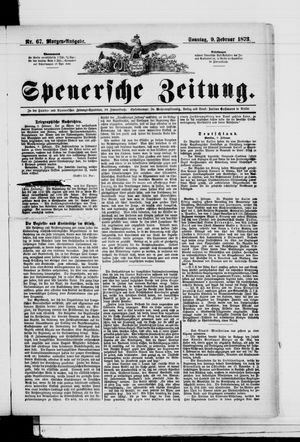 Spenersche Zeitung vom 09.02.1873