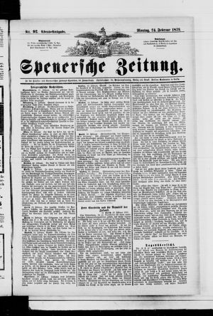 Spenersche Zeitung vom 24.02.1873