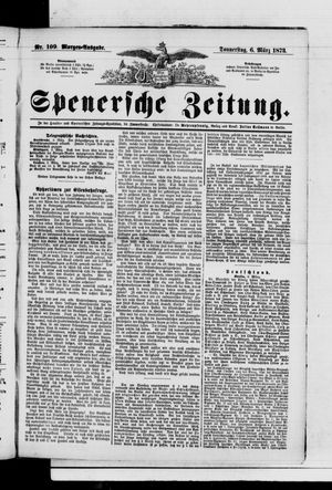 Spenersche Zeitung vom 06.03.1873