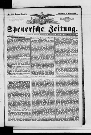 Spenersche Zeitung vom 08.03.1873